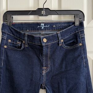 EUC 7 For All Mankind Women's Skinny Jeans - Indigo